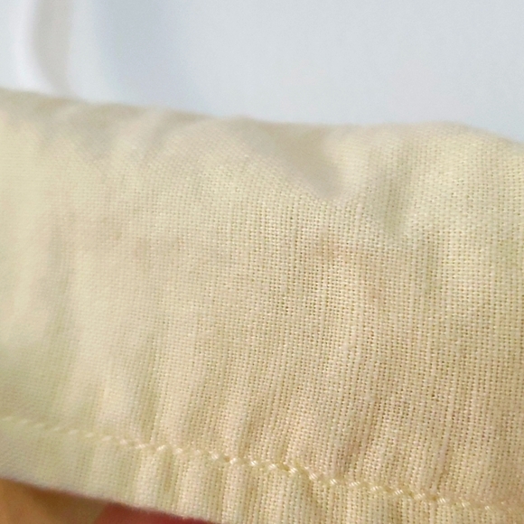 3/$15 Lightweight Linen Blend summer button up shirt sz L - Picture 5 of 5